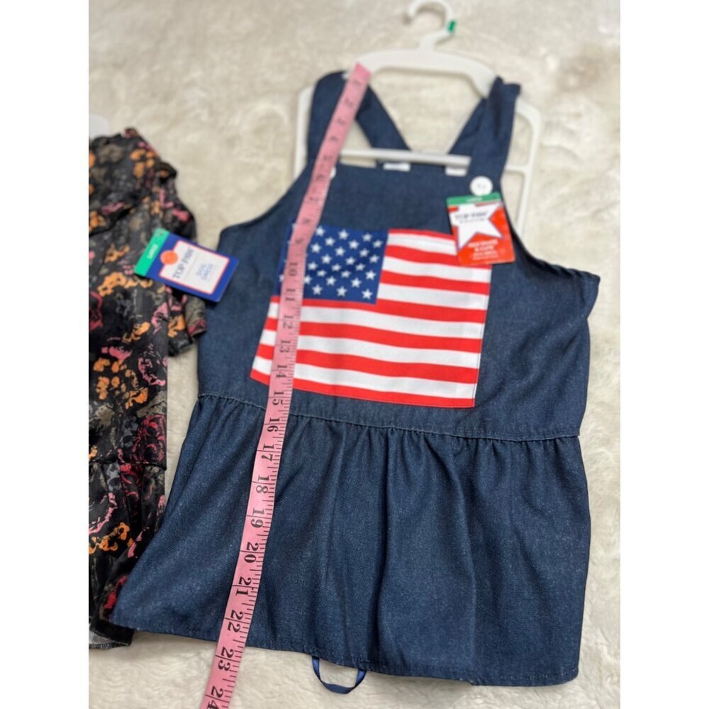 Top Paw red white blue dress & Cutie dog dress dog size large - Picture 3 of 9